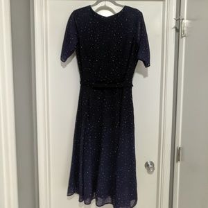 eShakti Ombre Galaxy print dress 16W